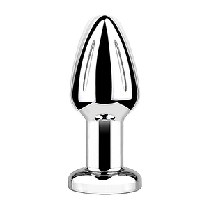 Plug Anal em Aço com Vibro - Tamanho P