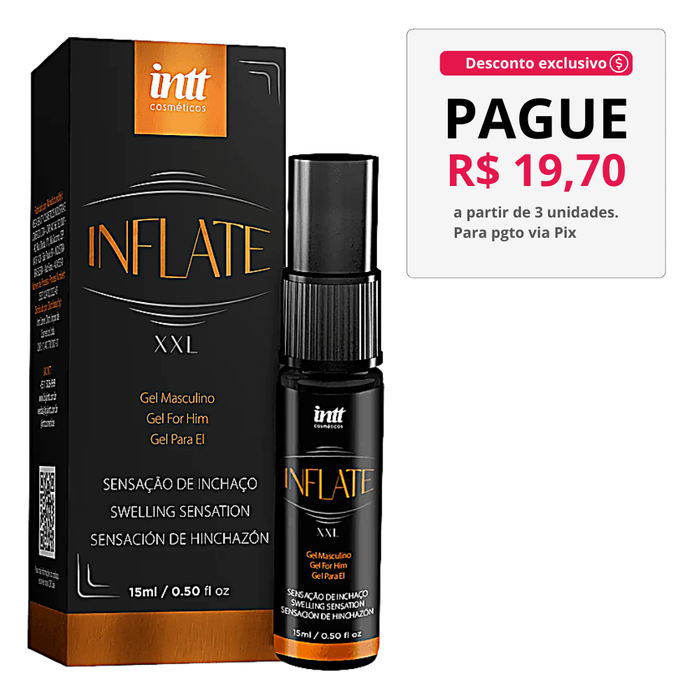 Gel Intensificador Inflate Sensação De Aumento E Inchaço No Pênis E Clitóris Intt
