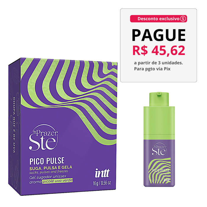 Pico Pulse Uva Verde- Suga, Pulsa, Vibra e Gela - Intt