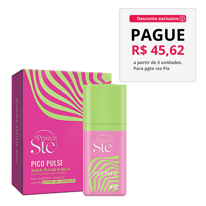 Pico Pulse Melancia - Suga, Pulsa, Vibra e Gela - Intt