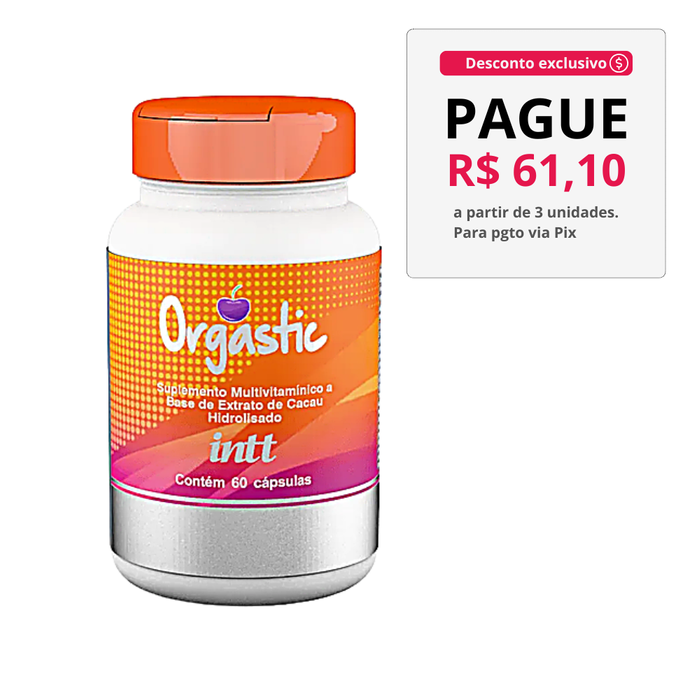 Orgastic Cápsulas Suplemento Feminino Melhora Libido Feminina 60 Cápsulas - Intt