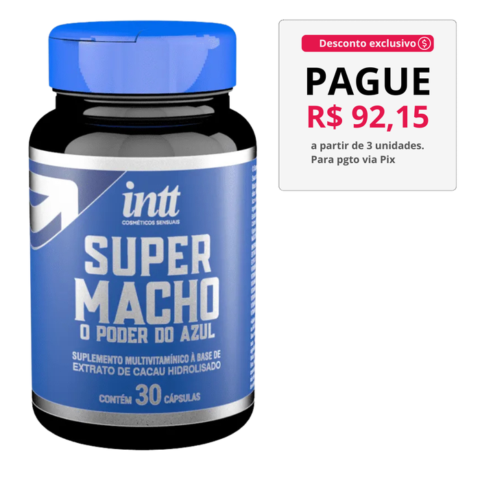 Super Macho Cápsulas Suplemento Masculino Prolonga Ereção Intt