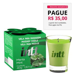 Vela Aromática Beijável Menta 40G Intt