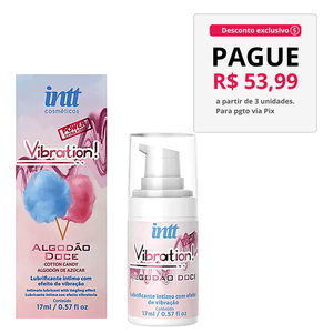 Vibration Algodão Doce Excitante Beijavel 17ML Intt