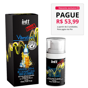 Vibration Power Vodka Com Energético Gel Excitante 17Ml - Intt