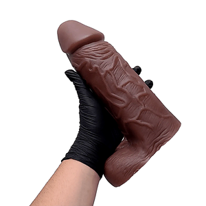 Prótese Maciça Com Escroto 23 X 7,3 Cm Sexy Fantasy