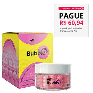 Bubble Vibes Gel 3 Em 1 Desliza Vibra Aquece 120G Intt