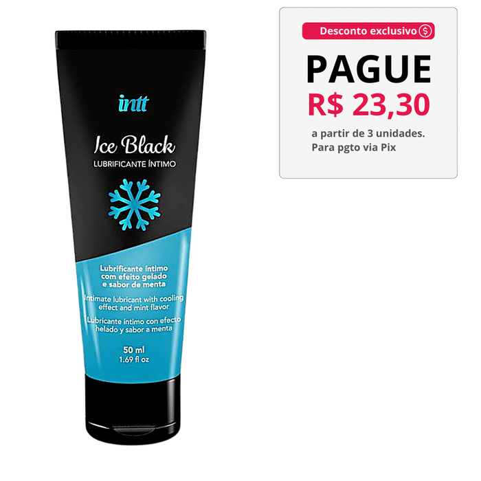 Lubrificante Black Ice Beijável - Intt