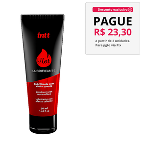 Lubrificante Hot Morango Beijável - Intt