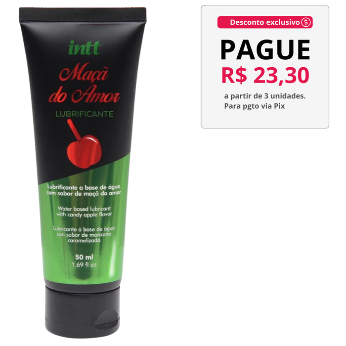 Lubrificante Beijável Maçã do Amor 50Ml Intt