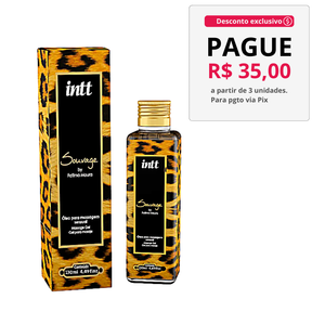Óleo De Massagem Sensual Sauvage Intt 130 Ml