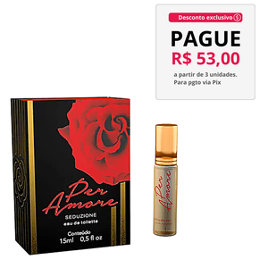 Perfume Afrodisíaco Per Amore Feminino 15 ml - Intt