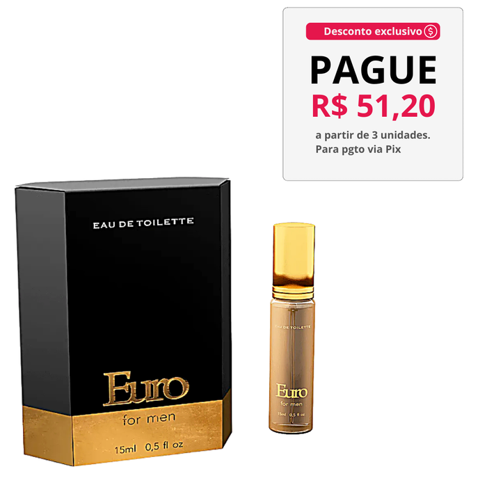 Perfume Afrodisíaco Com Feromonio Euro For Man MAsculino 15Ml Intt