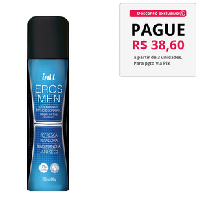 Desodorante Íntimo E Corporal Masculino Intt Eros Men 166ml