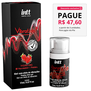 Vibration Gel Excitante Morango 17Ml Intt
