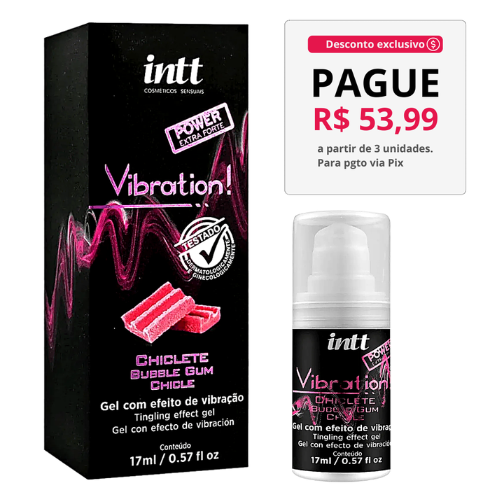Vibration Vibrador Liquido Power Chiclete 17 ML Intt