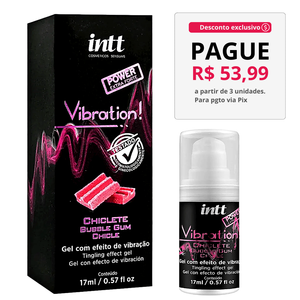 Vibration Vibrador Liquido Power Chiclete 17 ML Intt