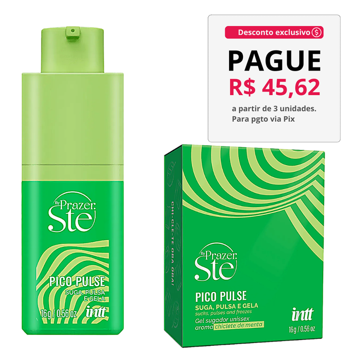 Pico Pulse Menta - Suga, Pulsa, Vibra e Gela - Intt