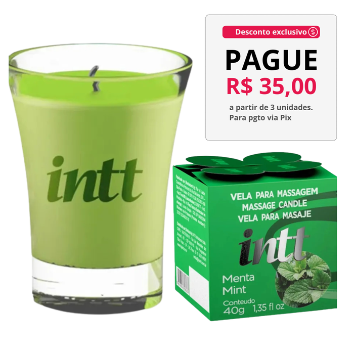 Vela Aromática Beijável Menta 40G Intt