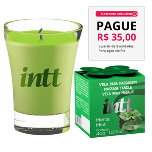 Vela Aromática Beijável Menta 40G Intt