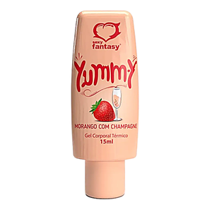 Yummy Gel Térmico Morango com Champagne Para Sexo Oral - Sexy Fantasy