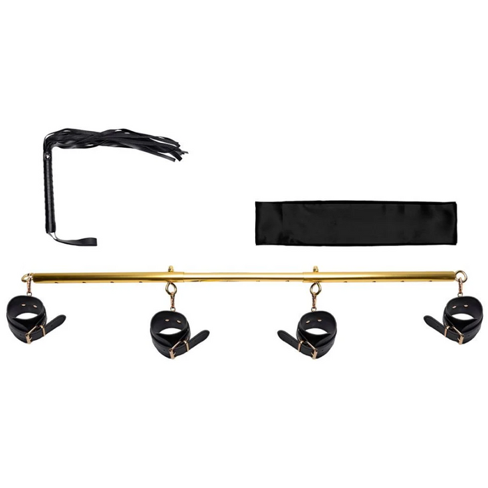 Kit Bondage Barra Dourada Algemas Youvibe Vipmix