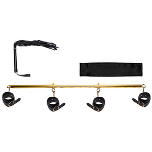Kit Bondage Barra Dourada Algemas Youvibe Vipmix