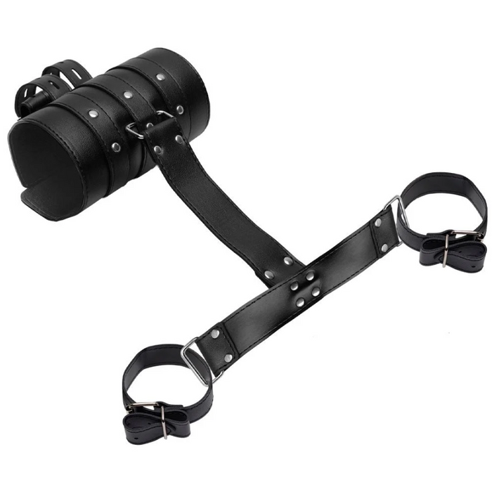 Kit Sado Algemas Bondage Couro Youvibe Vipmix