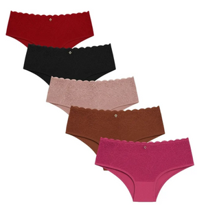 Calcinha Fio Duplo Microfibra Com Renda Vaydosa Lingerie