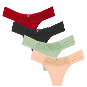 Calcinha Fio Duplo Bombom Com Renda Vaydosa Lingerie