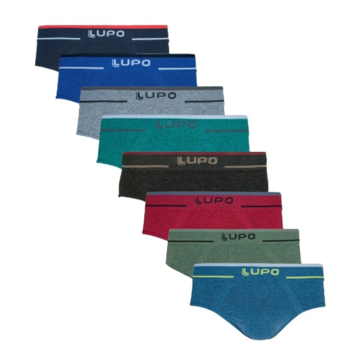 Cueca Slip Mesclada Sem Costura Lupo