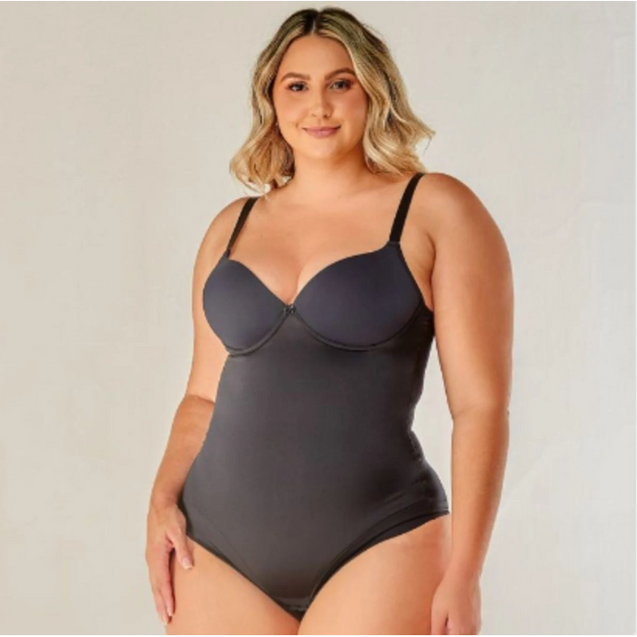Body Modelador Plus Size Com Bojo Confort Vi Lingerie
