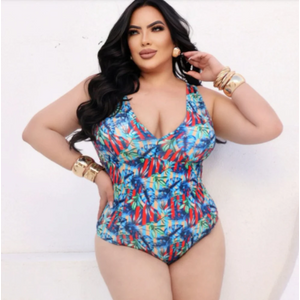 Maiô Elisabeth Estampado Com Bojo E Decote Em V Costa Do Mar