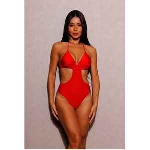 Maiô Engana Mamãe Fio Duplo Com Detalhes Trançados