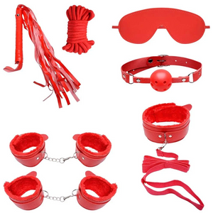 Kit Sado Bondage 7 Itens Peluciado Youvibe Vipmix