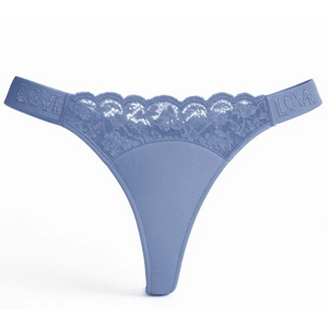 Calcinha Fio Dental Love Corte A Laser Com Detalhe Renda Frontal