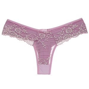 Calcinha Bicolor Fio Duplo Em Renda Patitex