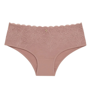 Calcinha Fio Duplo Microfibra Com Renda Vaydosa Lingerie