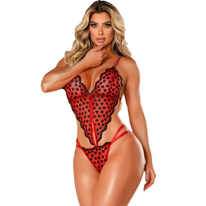 Body Mil Corações Em Tule Tallyta Moda Apimentada