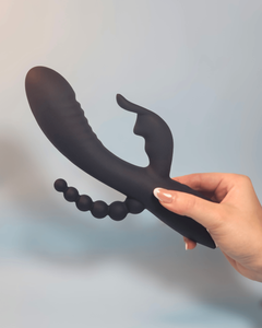 Hardie - Vibrador Power Rabbit de Ponto G, Clitóris e Anal 3 em 1