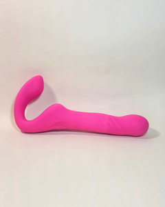 Michelle - Vibrador de Casal Strapless de Ponto G com Vai e Vem e Controle Remoto