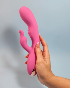 Jazz - Vibrador Rabbit 4 em 1 com Estímulo de Ponto G, Clitóris e Tapping Duplo