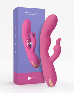 Jazz - Vibrador Rabbit 4 em 1 com Estímulo de Ponto G, Clitóris e Tapping Duplo