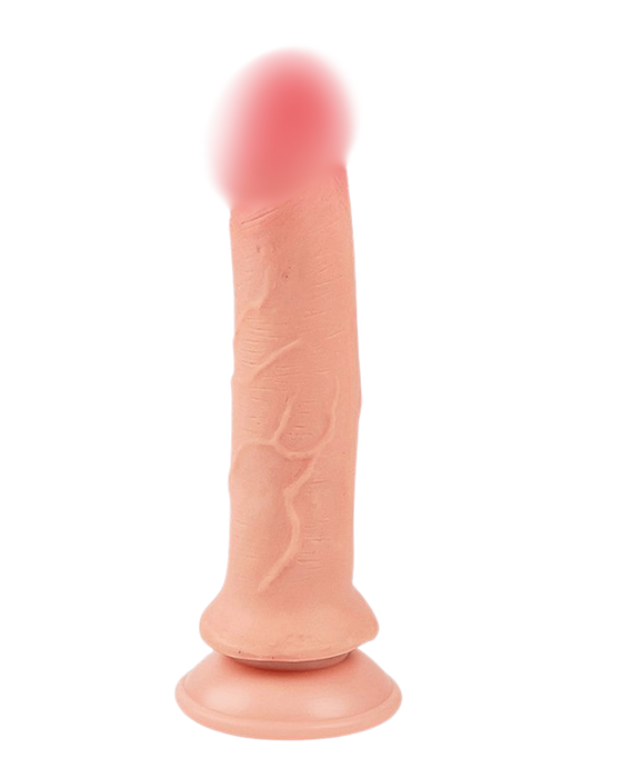 Nox - Prótese Peniana Dildo Super Realístico com Ventosa em Dupla Camada 19cm - Único
