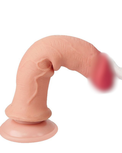 Nox - Prótese Peniana Dildo Super Realístico com Ventosa em Dupla Camada 19cm