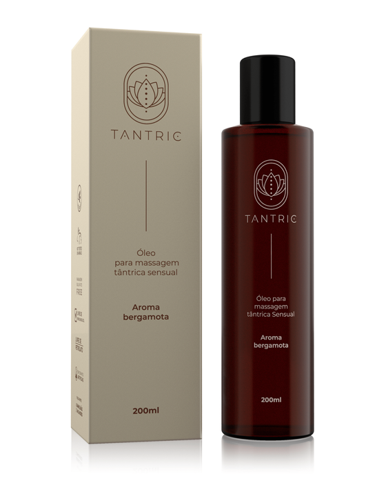 Sensual Tantric Bergamota — Óleo para Massagem Tântrica 200ml - Único