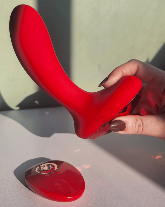 Rouge Intense - Vibrador Estimulador Dual com Movimento e Controle Remoto - Único