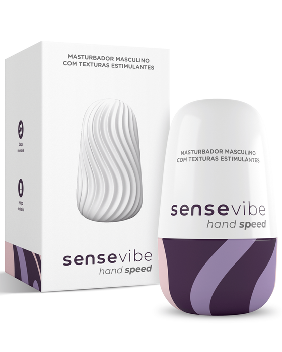 Masturbador Egg Masculino Sensevibe Hand Speed - Único