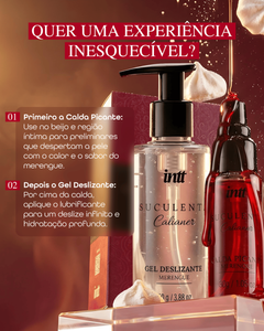 Dupla Suculenta sabor Merengue - Gel Deslizante + Calda Beijável Picante