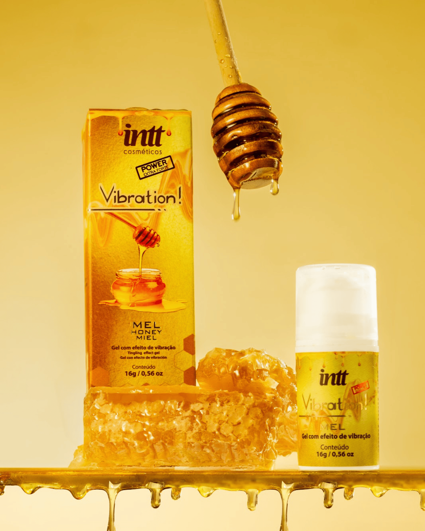 Vibration – Vibrador Líquido com Jambu, Efeito de Vibração, Pulsação e Aquecimento Sabor Mel - Único